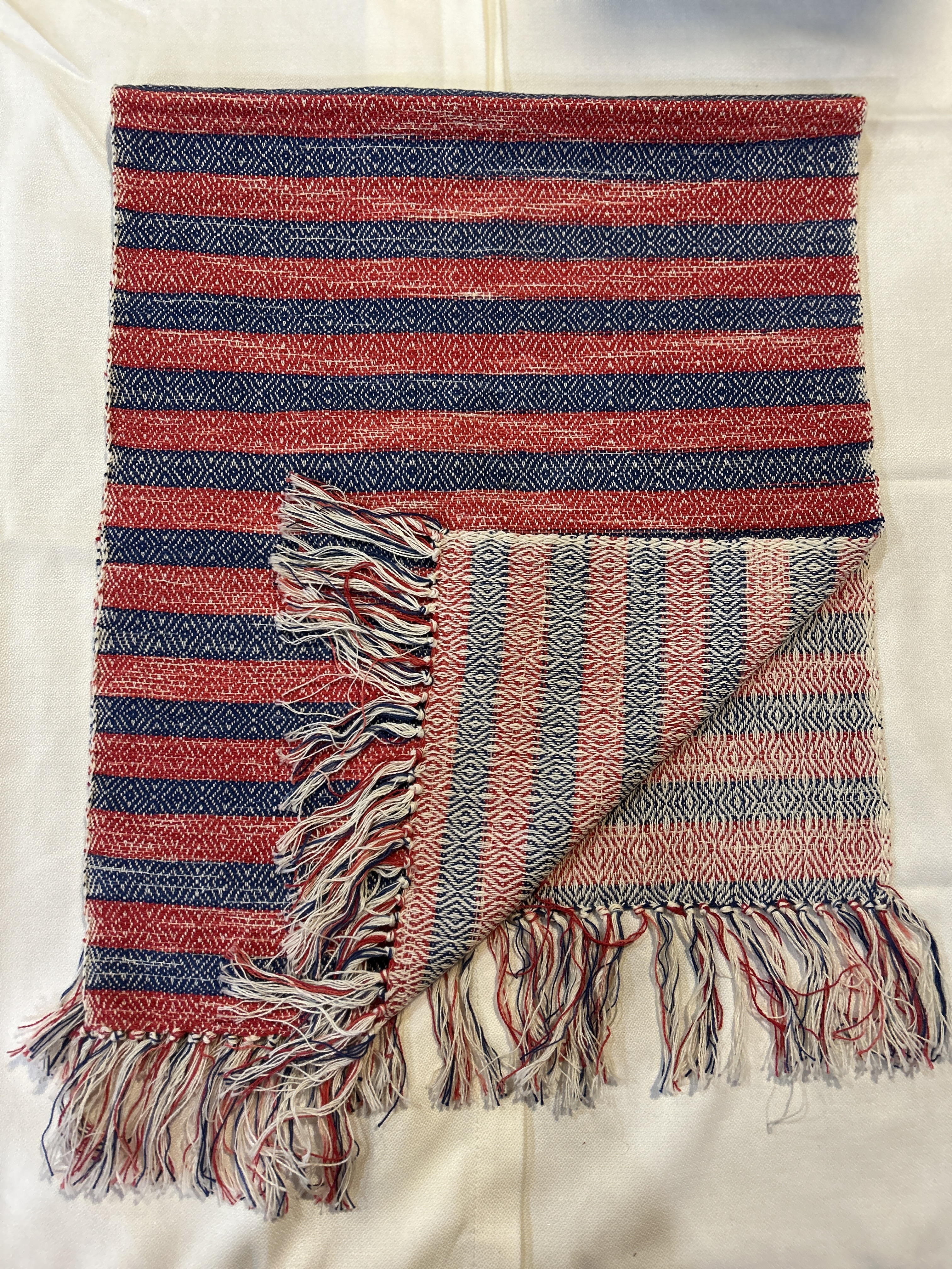 Naperon Azul e Vermelho